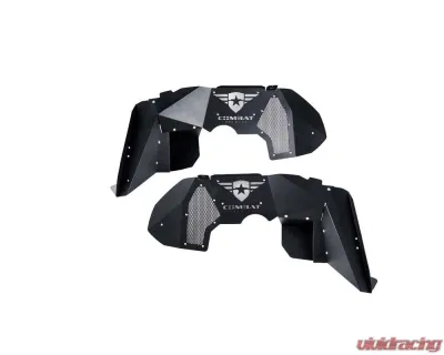 Combat Off Road Aluminum Inner Fender Liners Front Pair Jeep Wrangler 2018-2023 - 25-1066